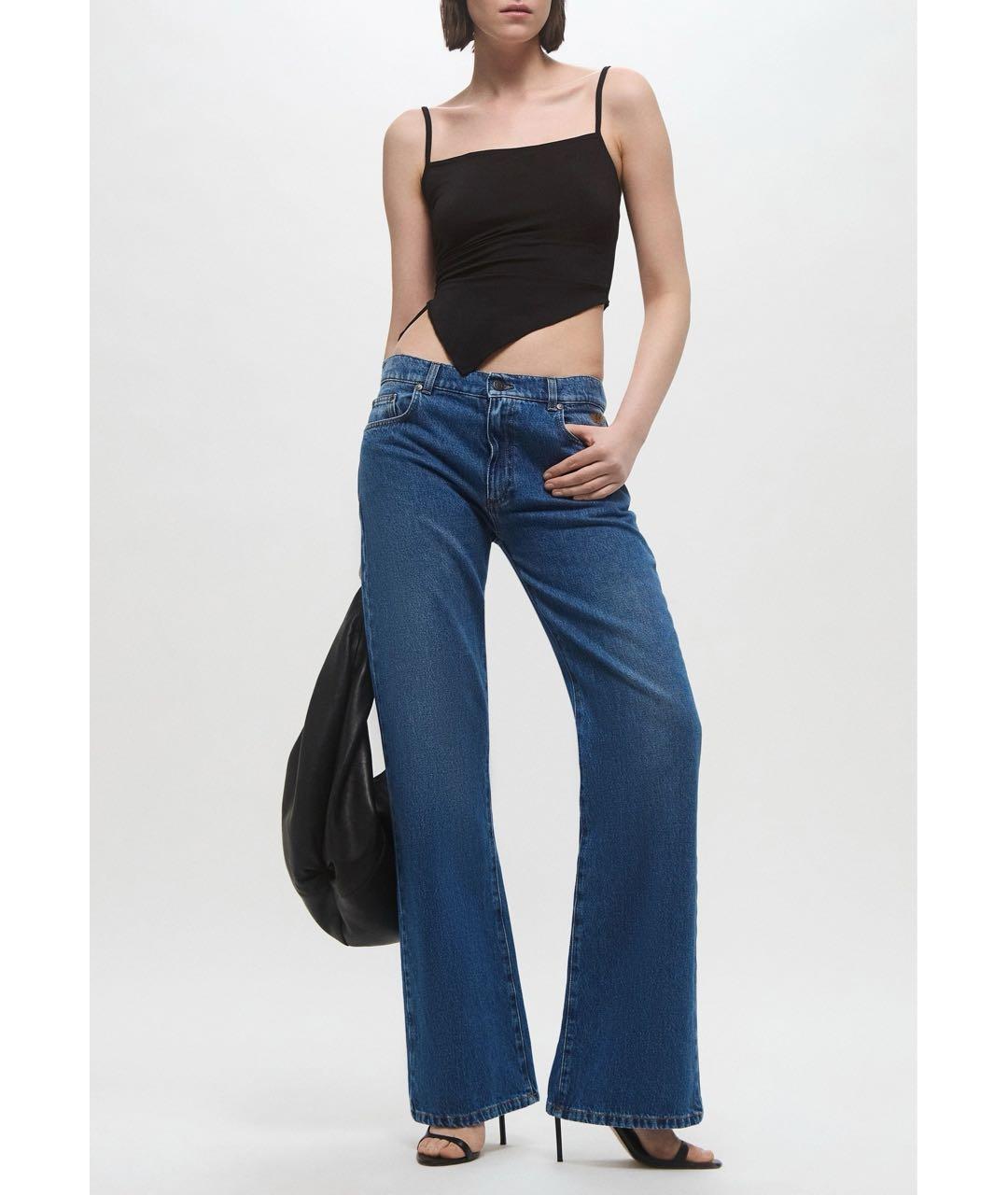 MSGM Синие хлопковые прямые джинсы, фото 2