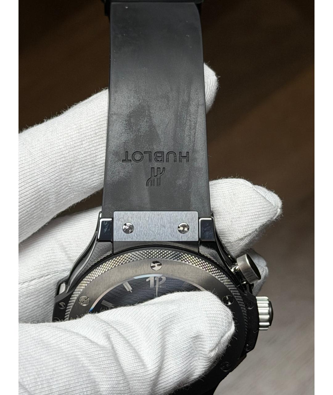 HUBLOT Черные керамические часы, фото 5