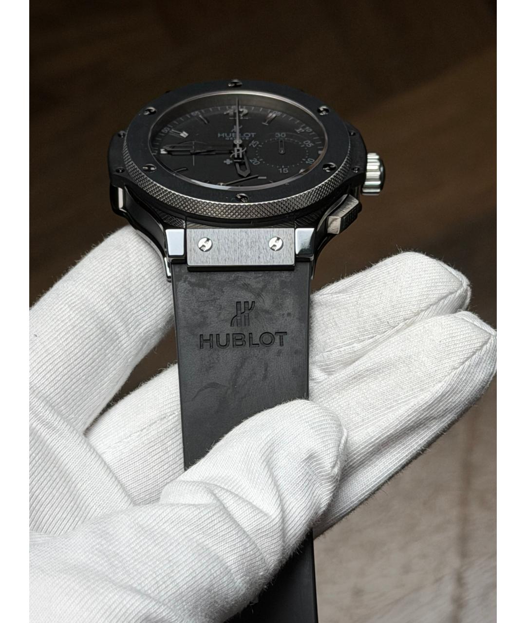 HUBLOT Черные керамические часы, фото 6