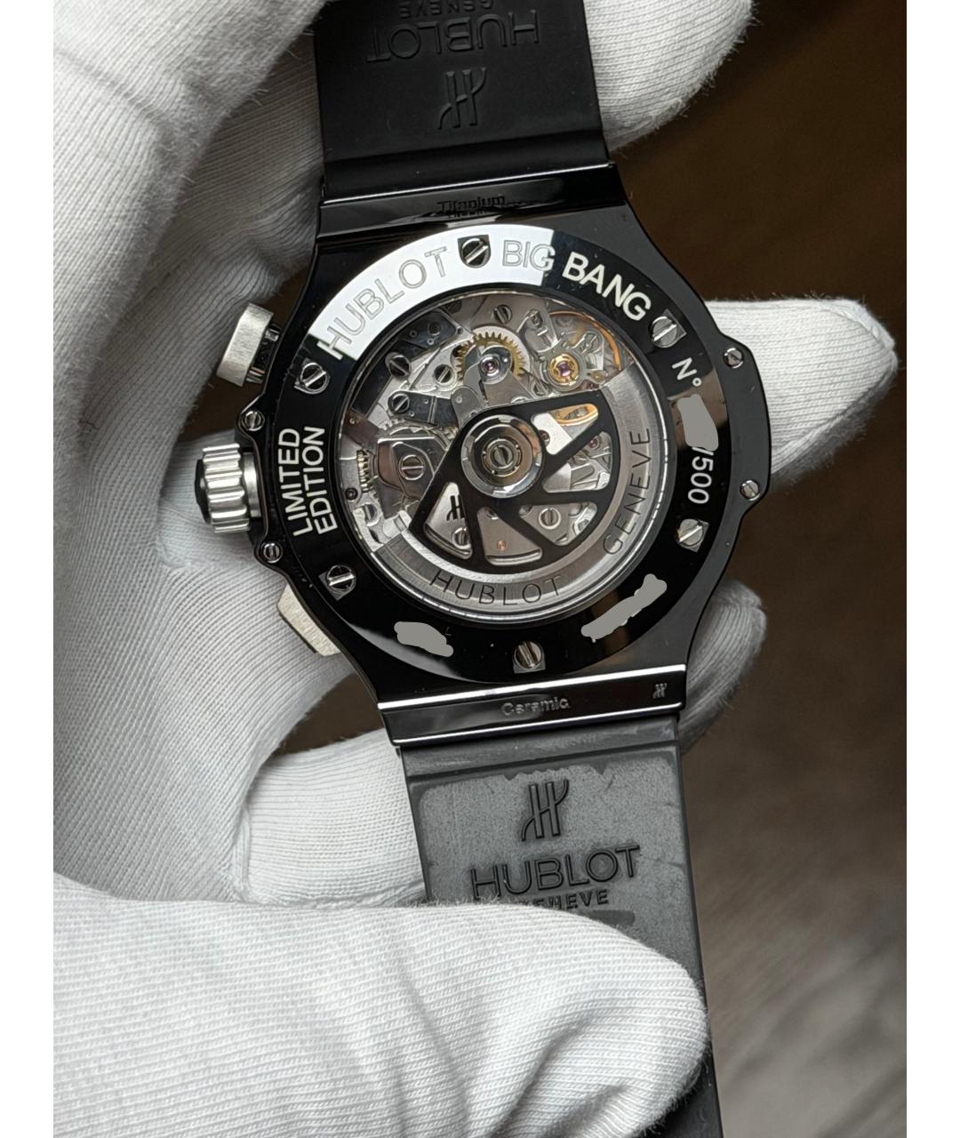 HUBLOT Черные керамические часы, фото 7