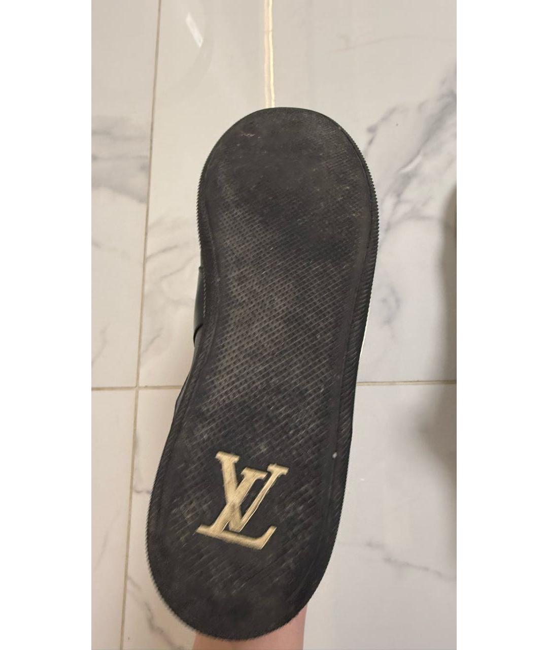 LOUIS VUITTON Черные низкие кроссовки / кеды, фото 5