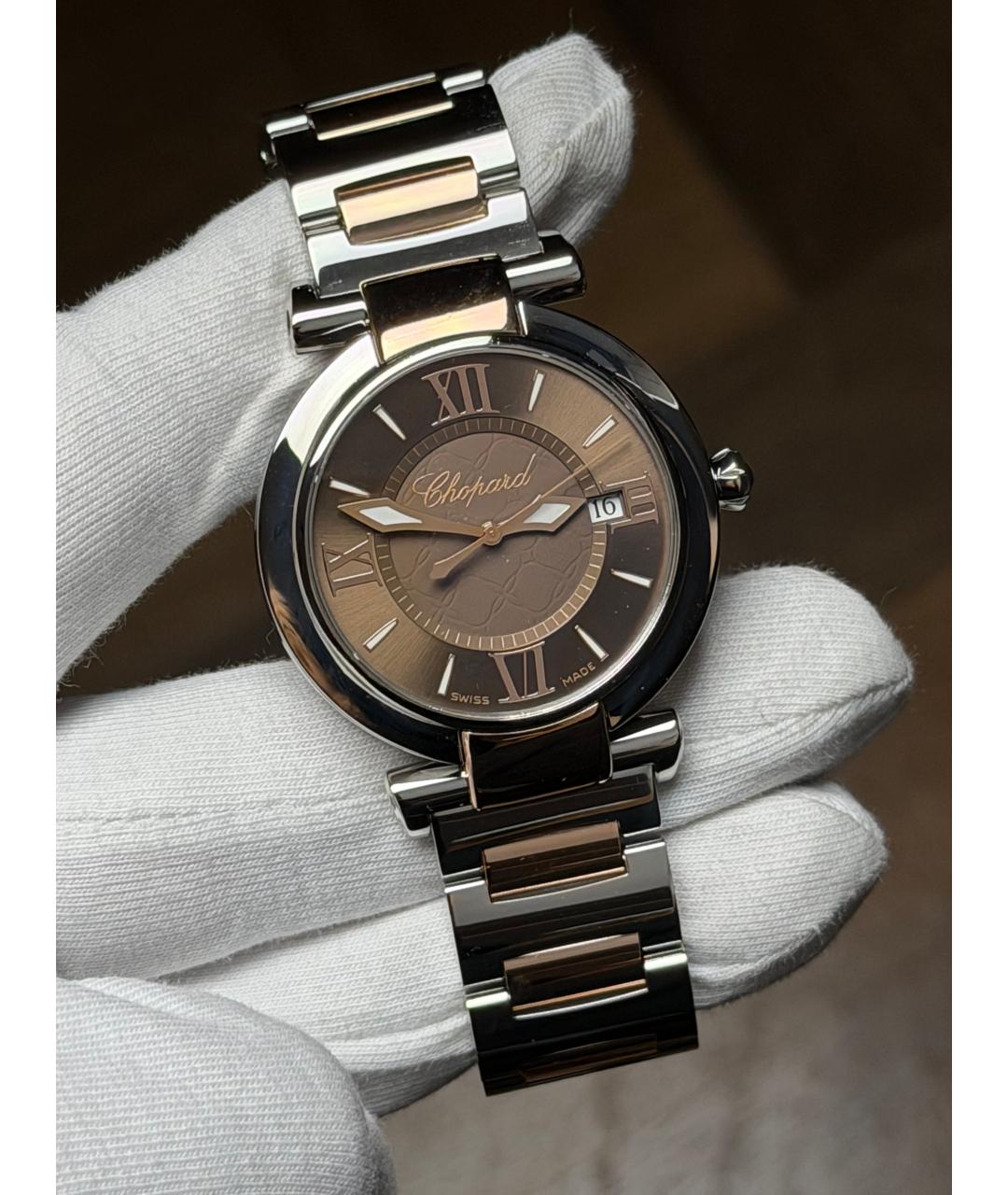 CHOPARD Коричневые часы из розового золота, фото 2