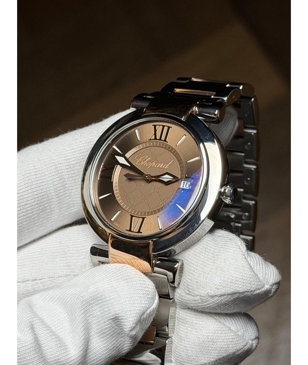 CHOPARD Коричневые часы из розового золота, фото 3