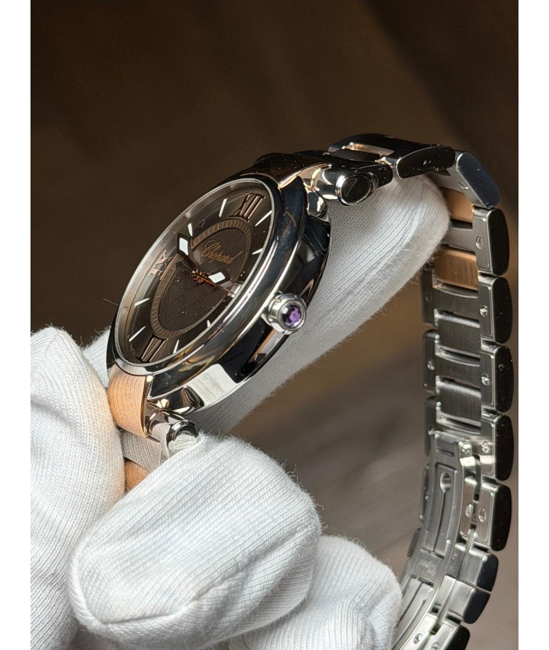 CHOPARD Коричневые часы из розового золота, фото 4