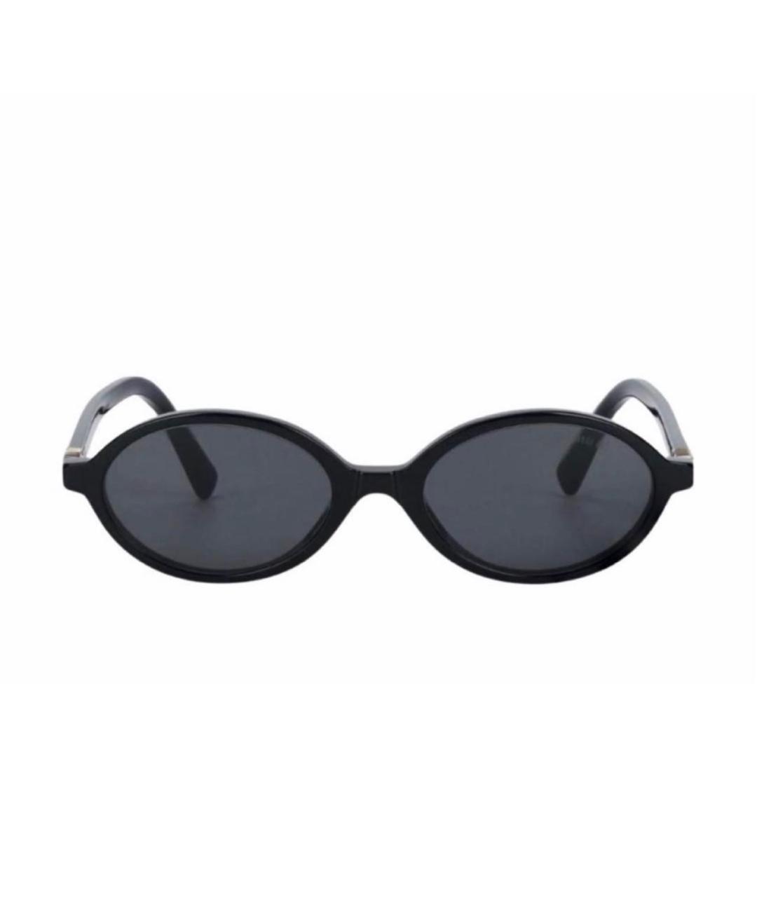 MIU MIU Черные пластиковые солнцезащитные очки, фото 3