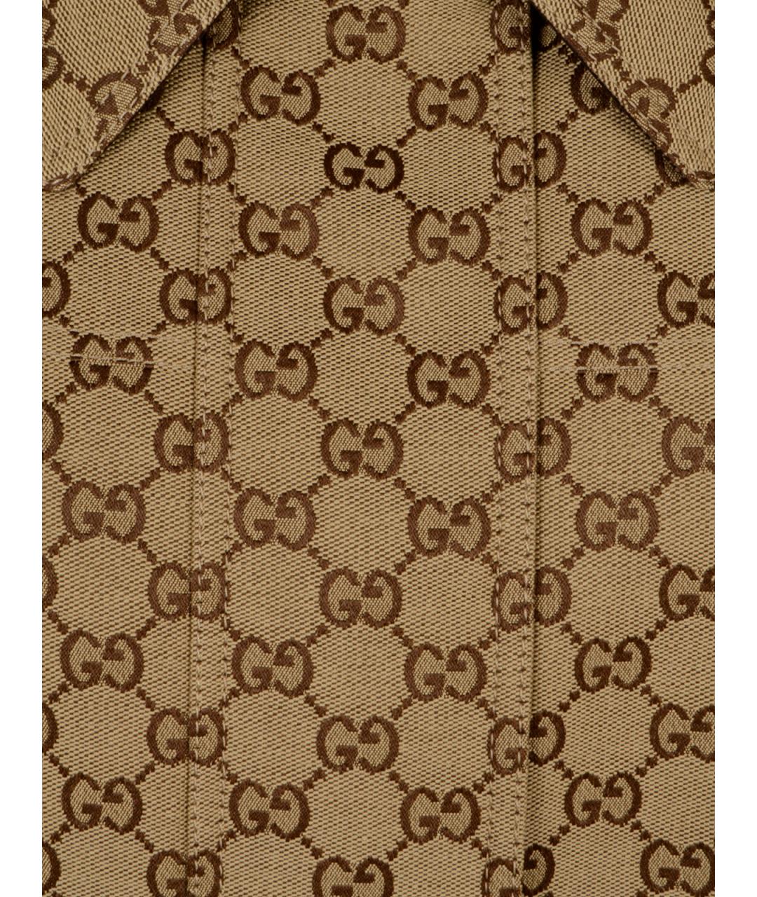 GUCCI Бежевая хлопковая куртка, фото 4