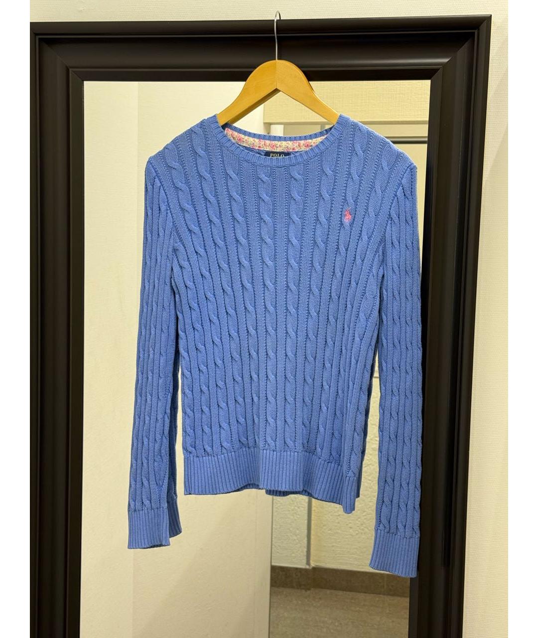 POLO RALPH LAUREN Синий хлопковый джемпер / свитер, фото 7