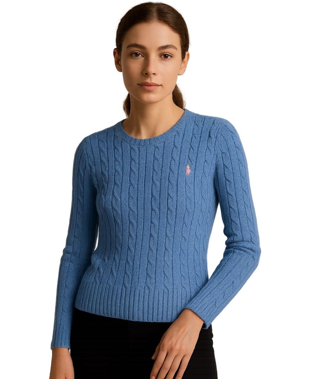 POLO RALPH LAUREN Синий хлопковый джемпер / свитер, фото 6