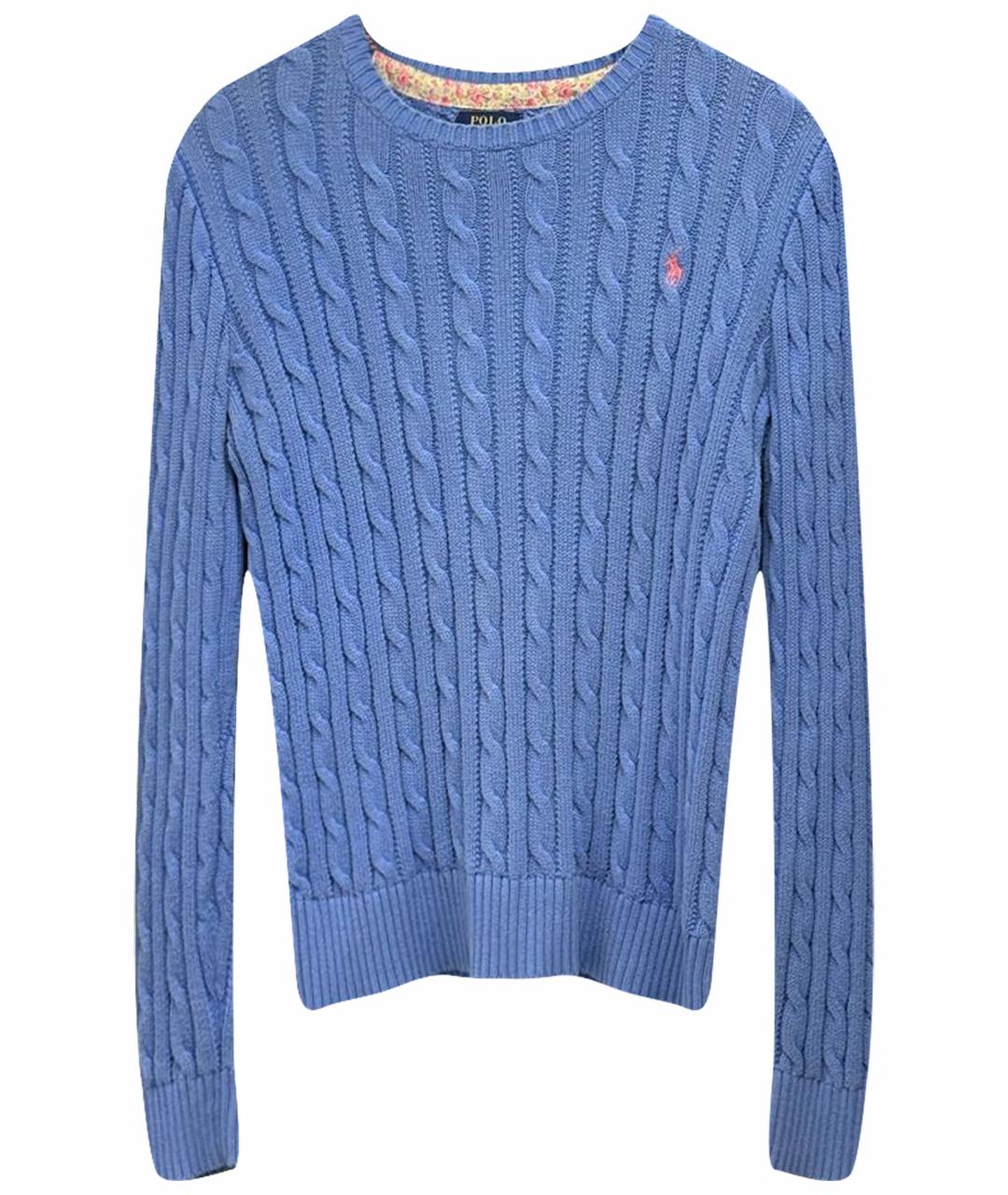 POLO RALPH LAUREN Синий хлопковый джемпер / свитер, фото 1