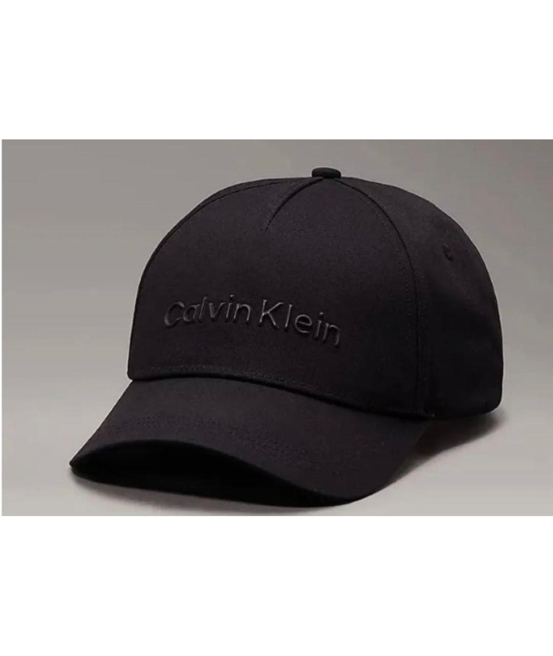 CALVIN KLEIN Черная хлопковая кепка/бейсболка, фото 5