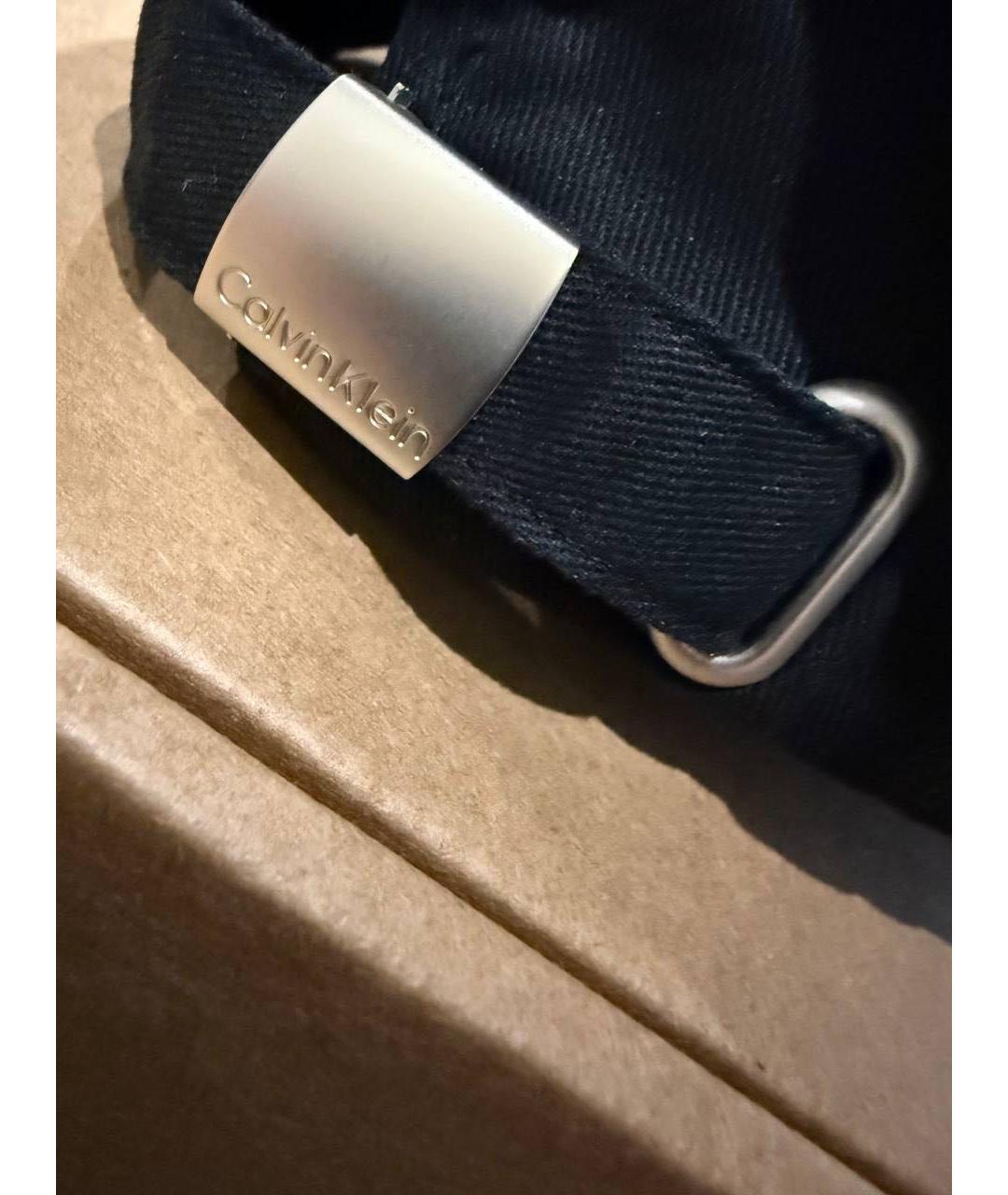 CALVIN KLEIN Черная хлопковая кепка/бейсболка, фото 4
