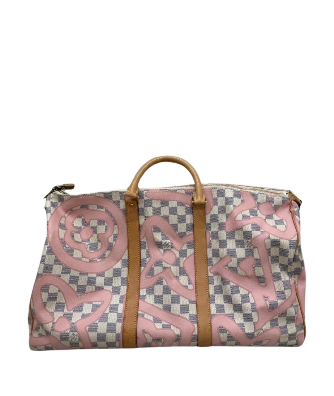 LOUIS VUITTON Розовая дорожная/спортивная сумка, фото 1