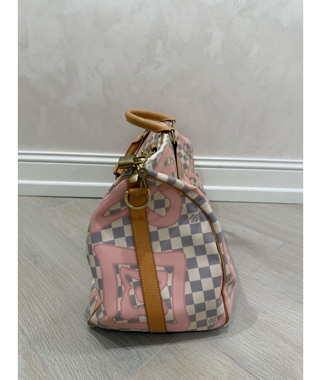 LOUIS VUITTON Розовая дорожная/спортивная сумка, фото 2