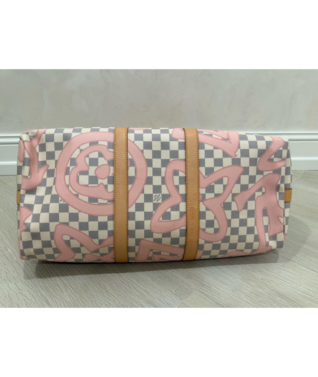 LOUIS VUITTON Розовая дорожная/спортивная сумка, фото 3