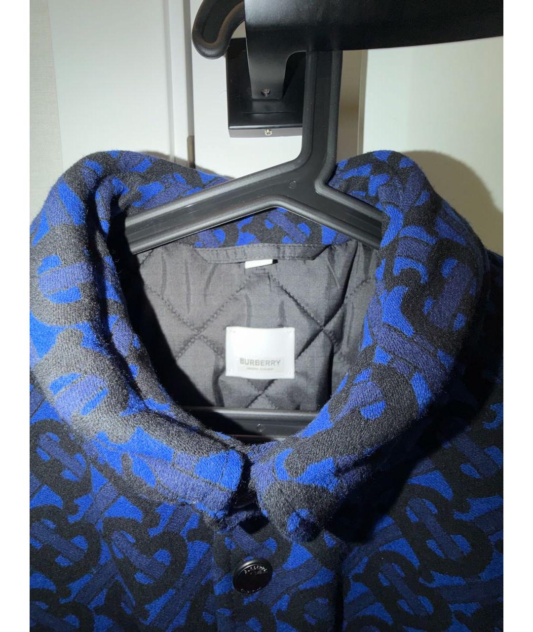 BURBERRY Темно-синяя шерстяная куртка, фото 3