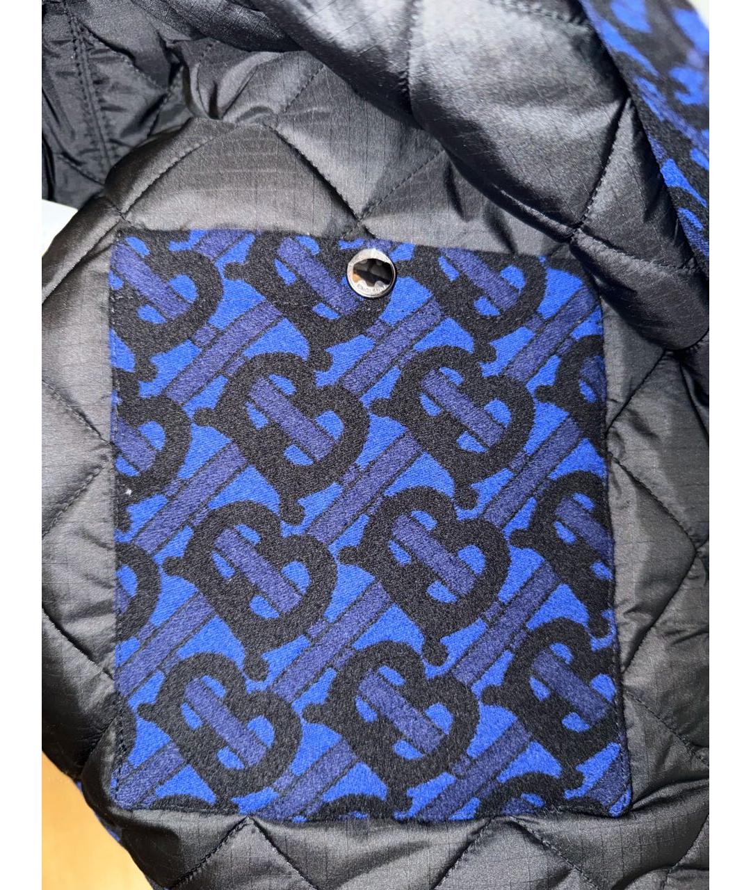 BURBERRY Темно-синяя шерстяная куртка, фото 5