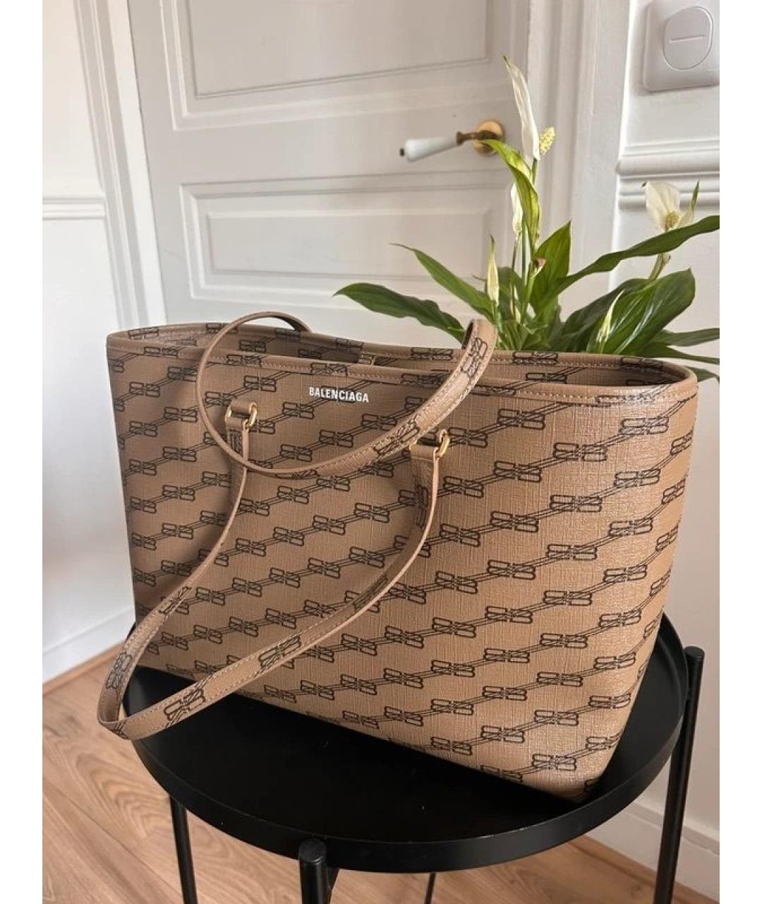 BALENCIAGA Коричневая сумка тоут, фото 5