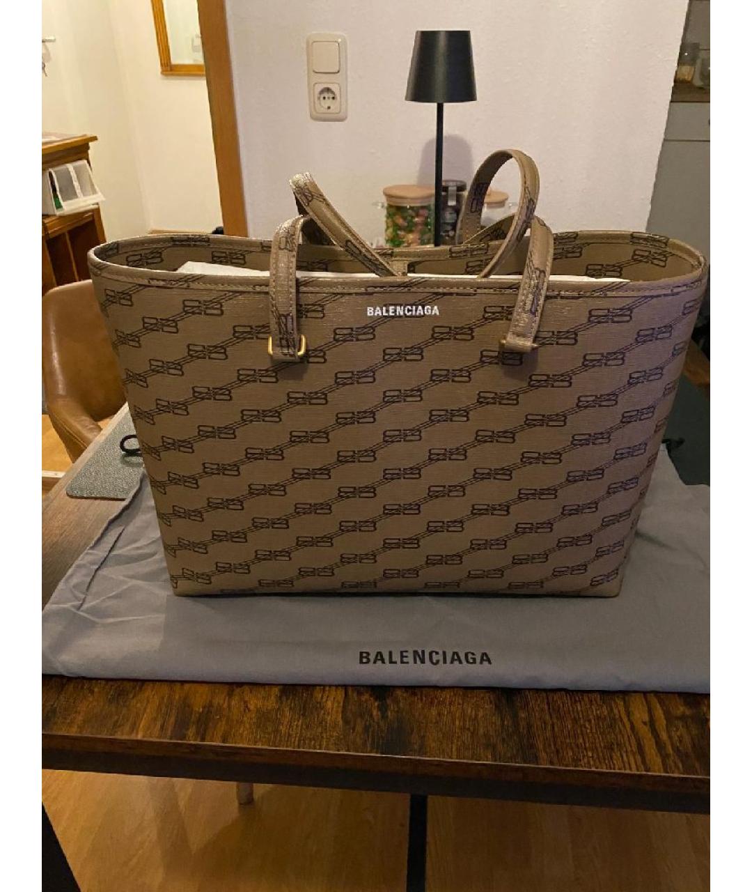 BALENCIAGA Коричневая сумка тоут, фото 4