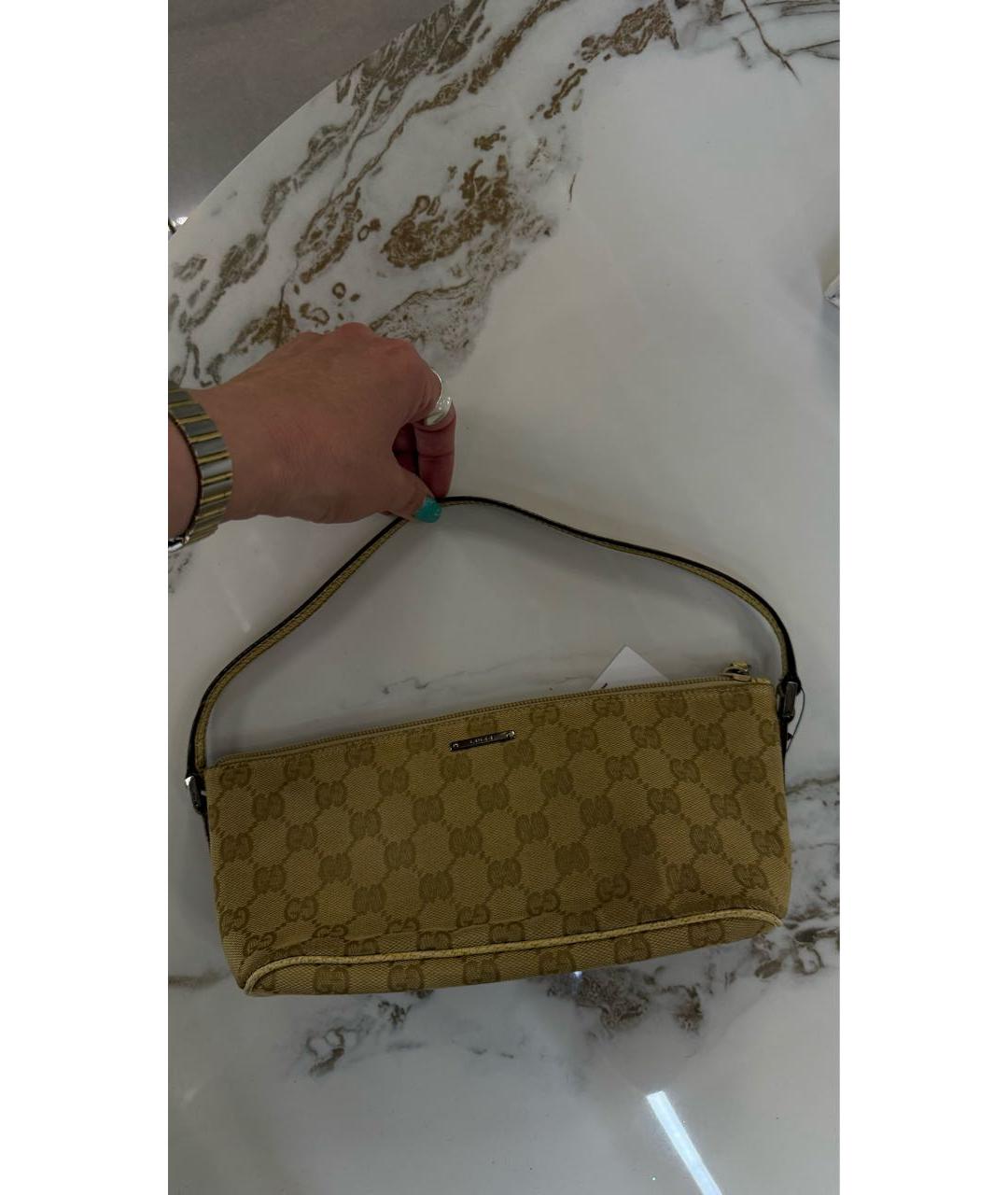 GUCCI Бежевая сумка с короткими ручками, фото 2