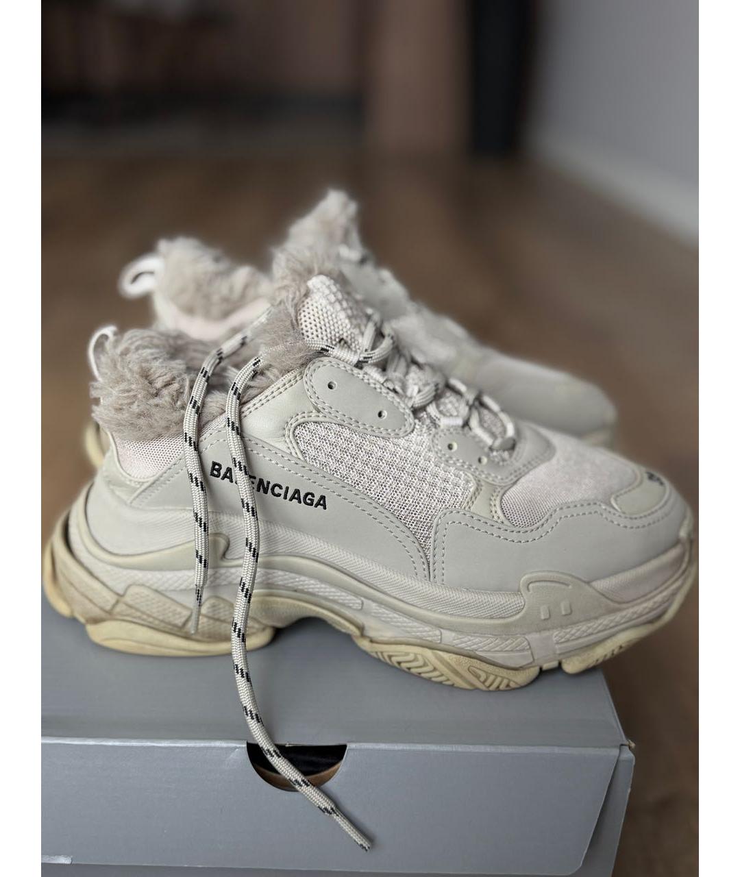 BALENCIAGA Серые кроссовки, фото 9