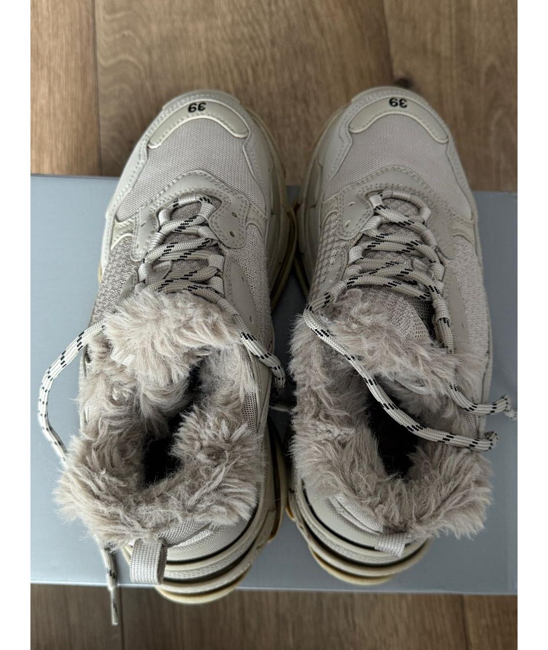 BALENCIAGA Серые кроссовки, фото 3