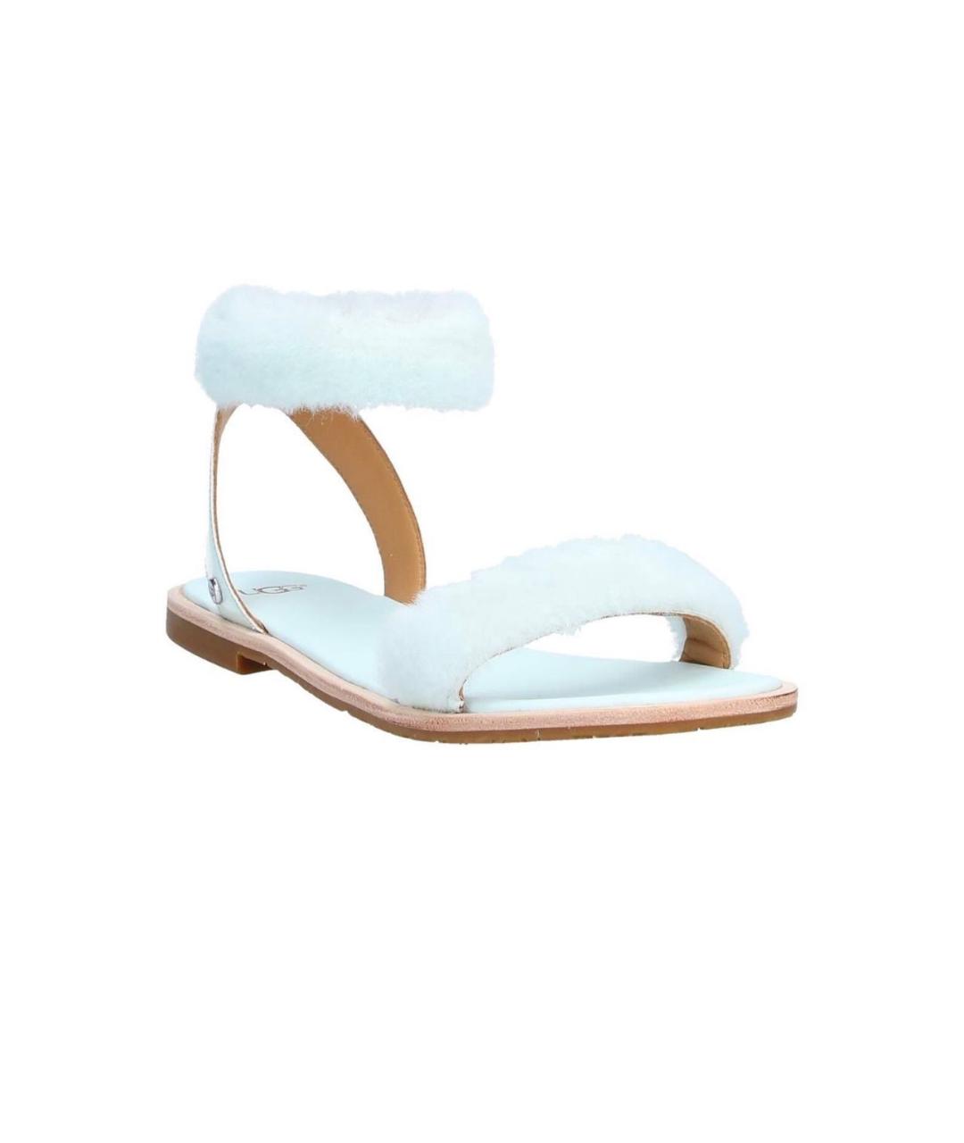 UGG AUSTRALIA Голубые кожаные босоножки, фото 7