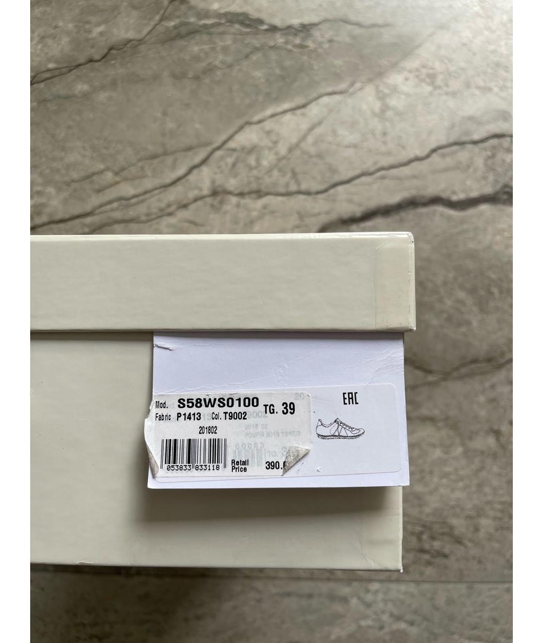 MAISON MARGIELA Серые кеды, фото 6