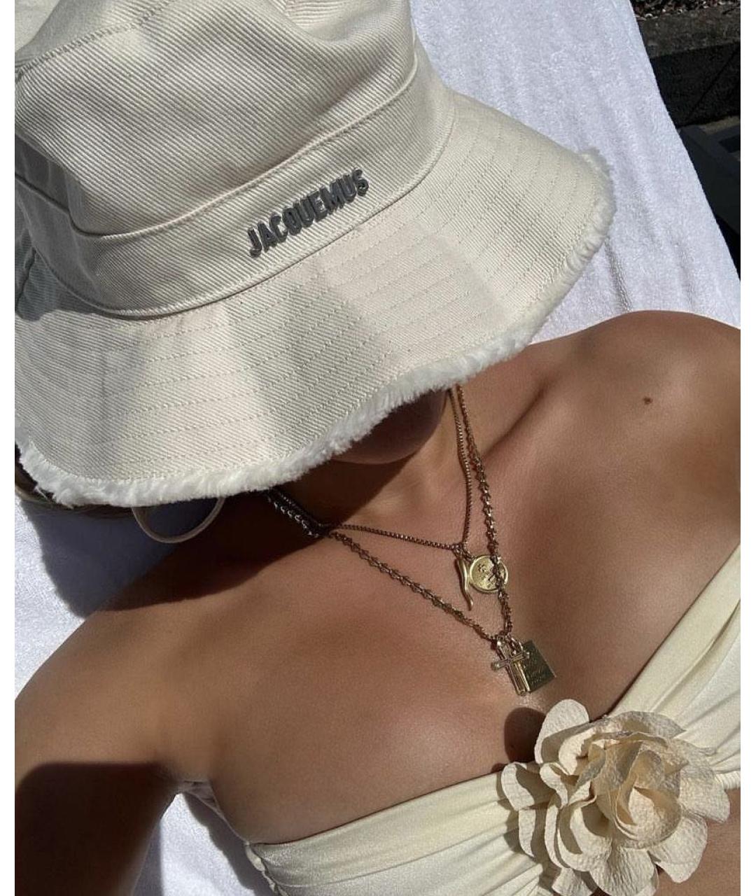 JACQUEMUS Бежевая хлопковая панама, фото 3
