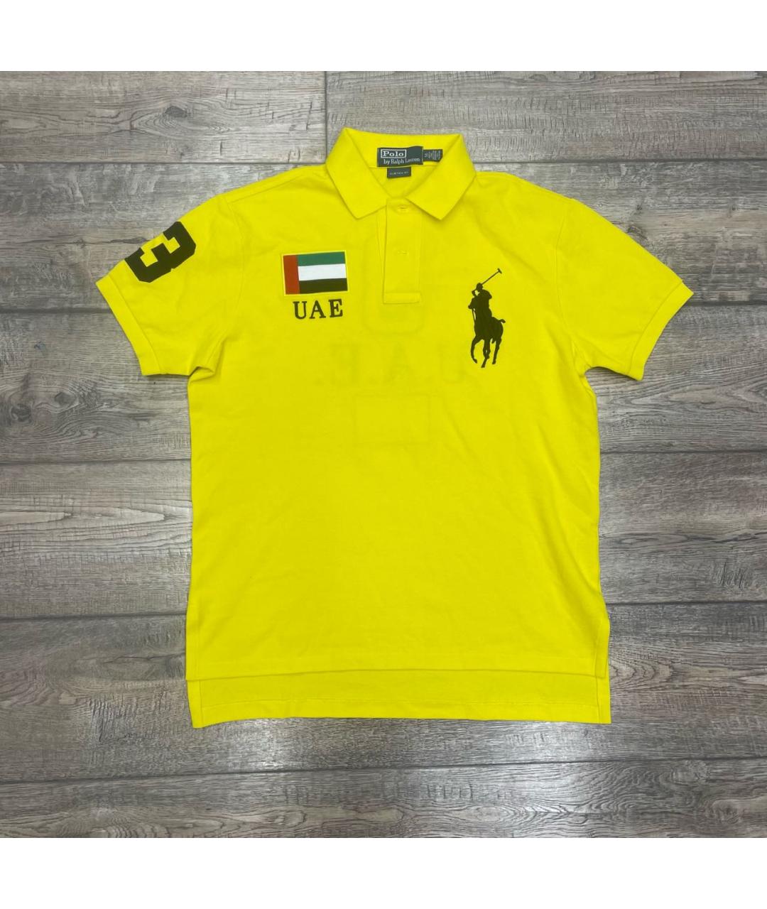 POLO RALPH LAUREN Желтое поло с коротким рукавом, фото 7