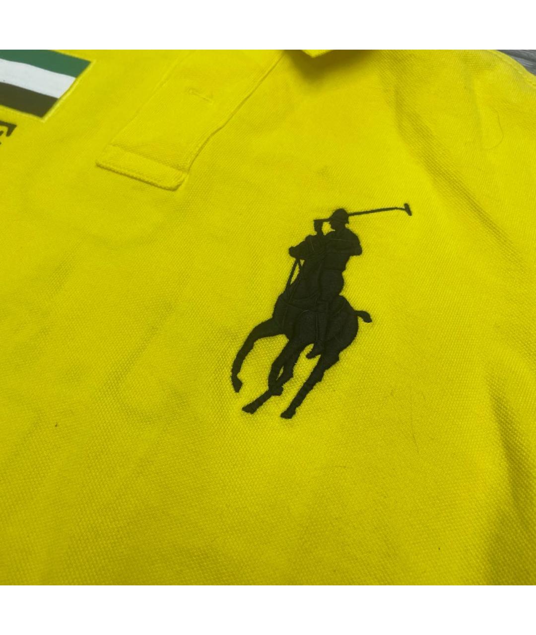 POLO RALPH LAUREN Желтое поло с коротким рукавом, фото 3