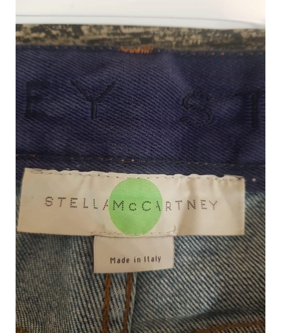 STELLA MCCARTNEY Синие хлопковые джинсы клеш, фото 3