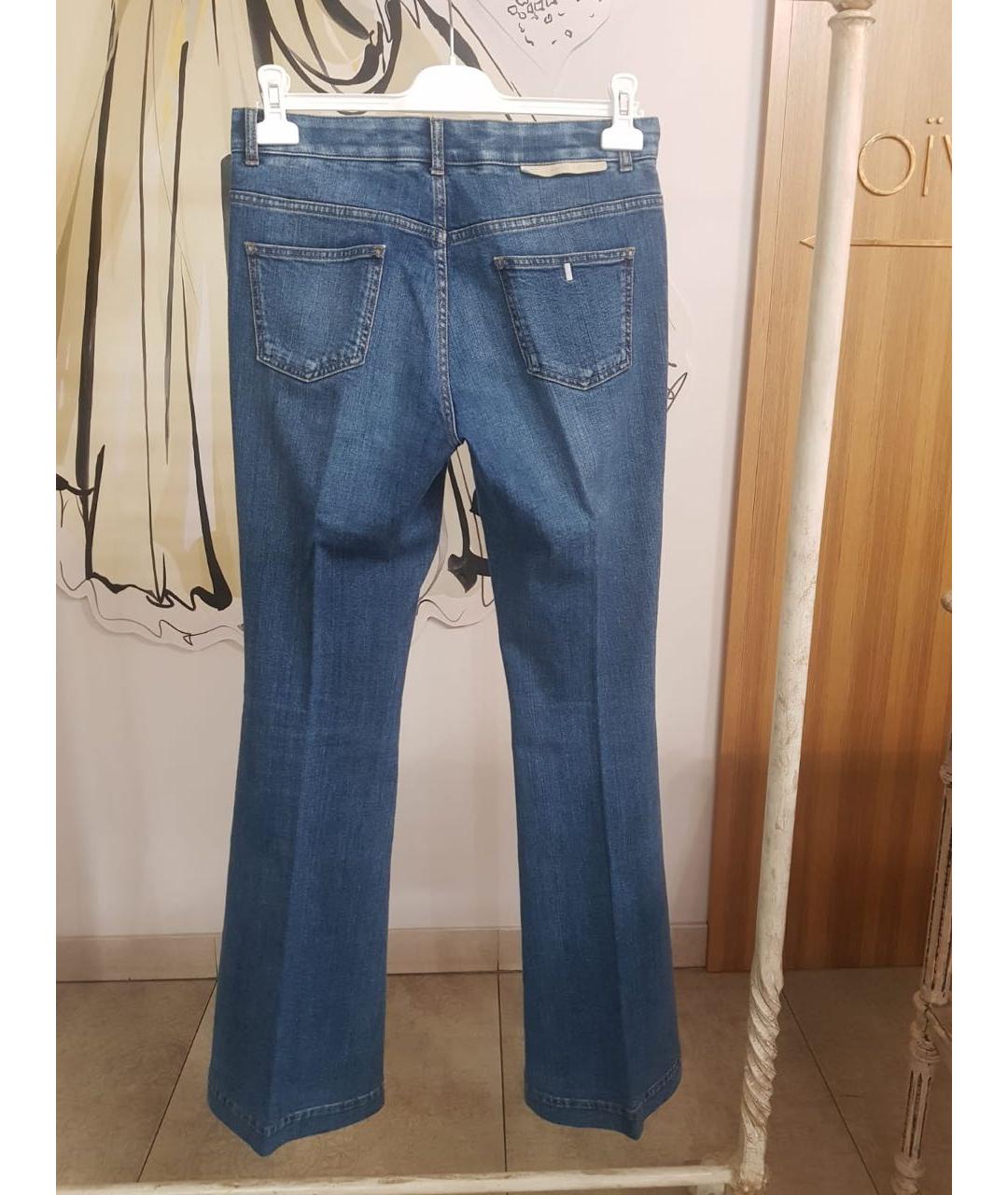 STELLA MCCARTNEY Синие хлопковые джинсы клеш, фото 2