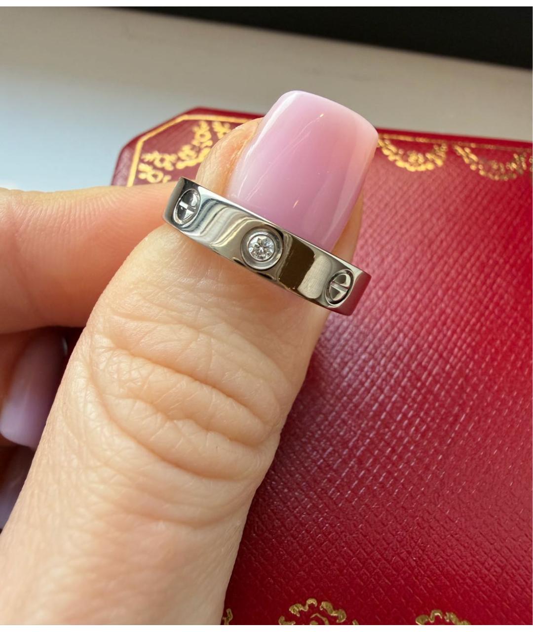 CARTIER Белое кольцо из белого золота, фото 2