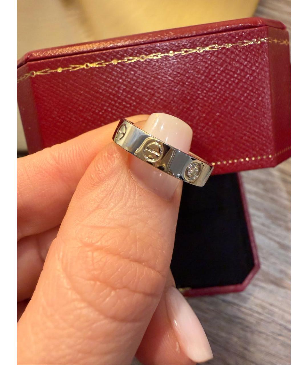 CARTIER Белое кольцо из белого золота, фото 5