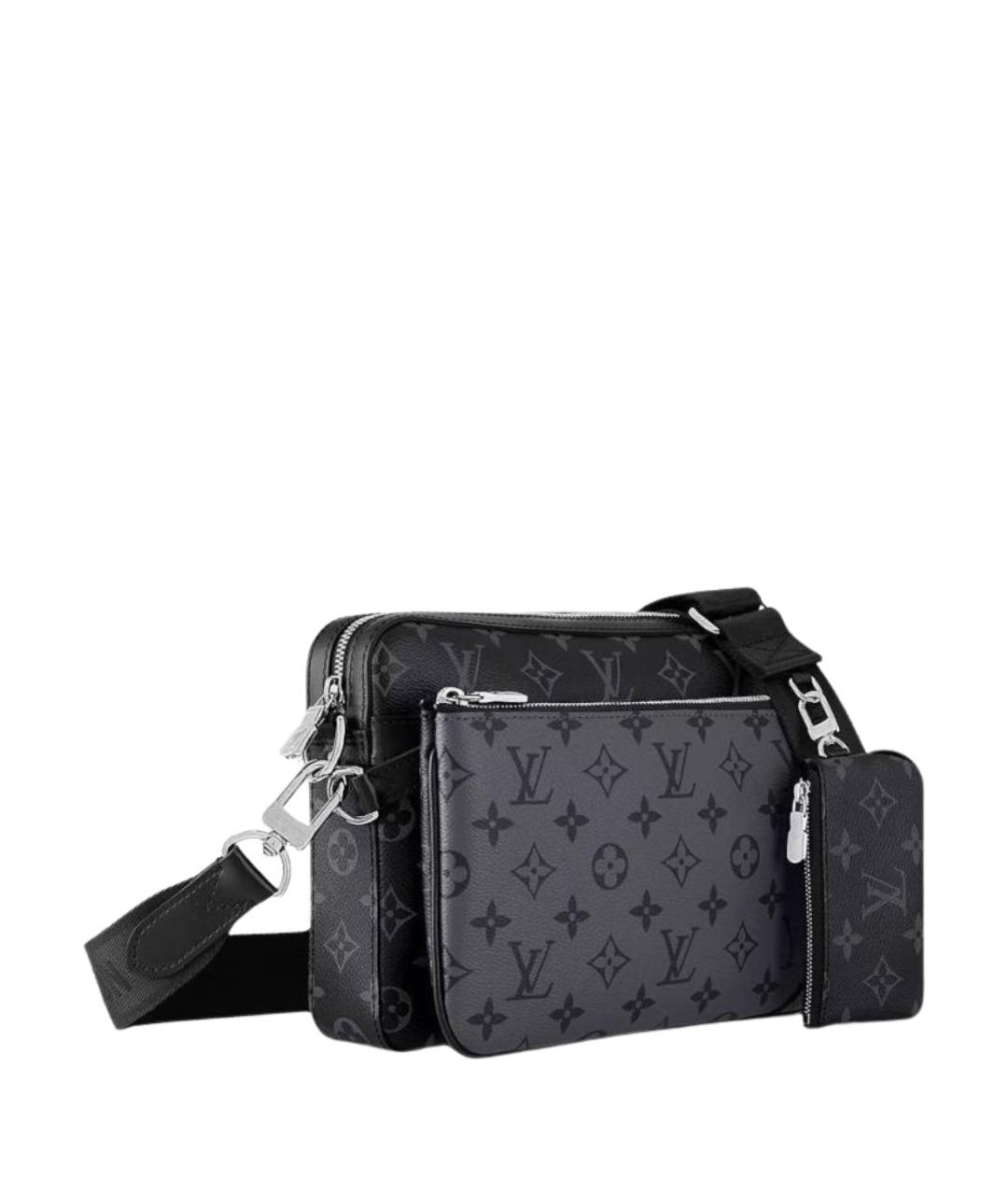 LOUIS VUITTON Антрацитовая сумка на плечо, фото 1