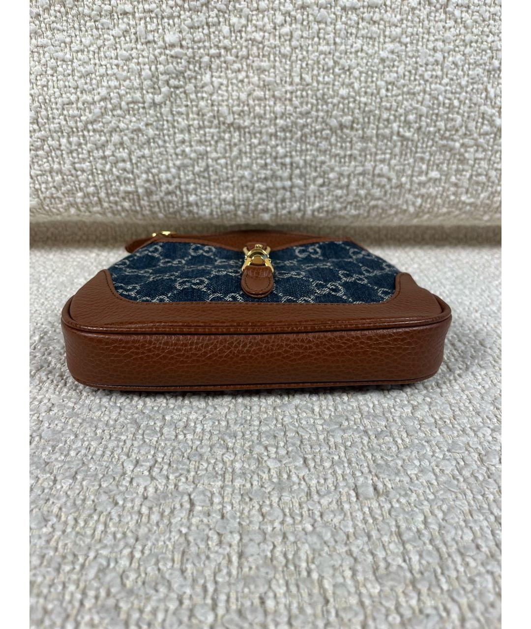 GUCCI Коричневая кожаная сумка с короткими ручками, фото 7
