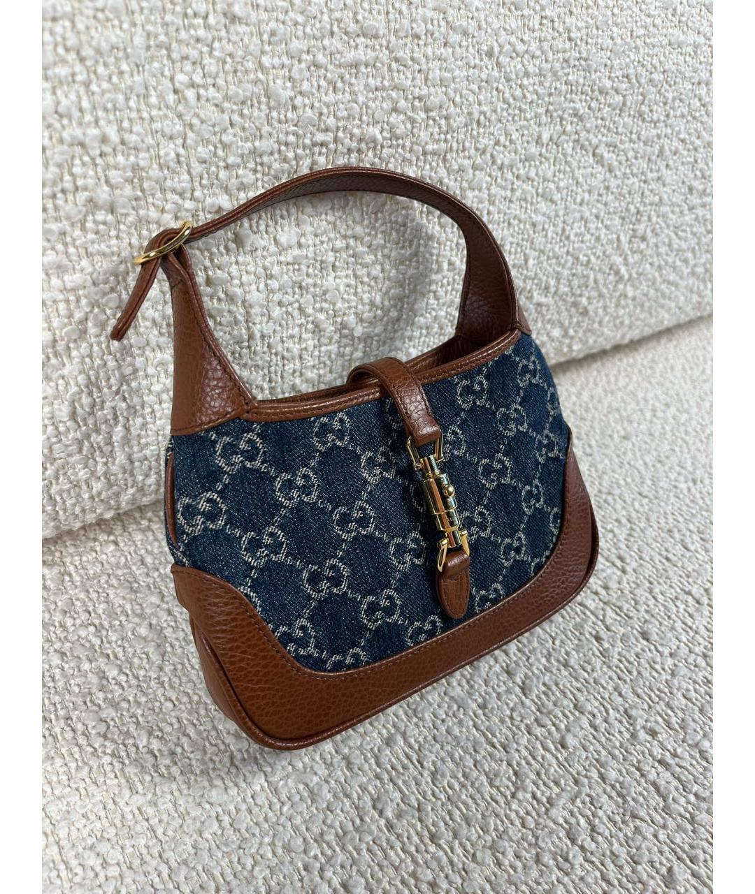GUCCI Коричневая кожаная сумка с короткими ручками, фото 2