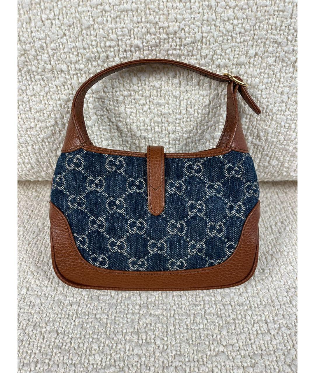 GUCCI Коричневая кожаная сумка с короткими ручками, фото 3