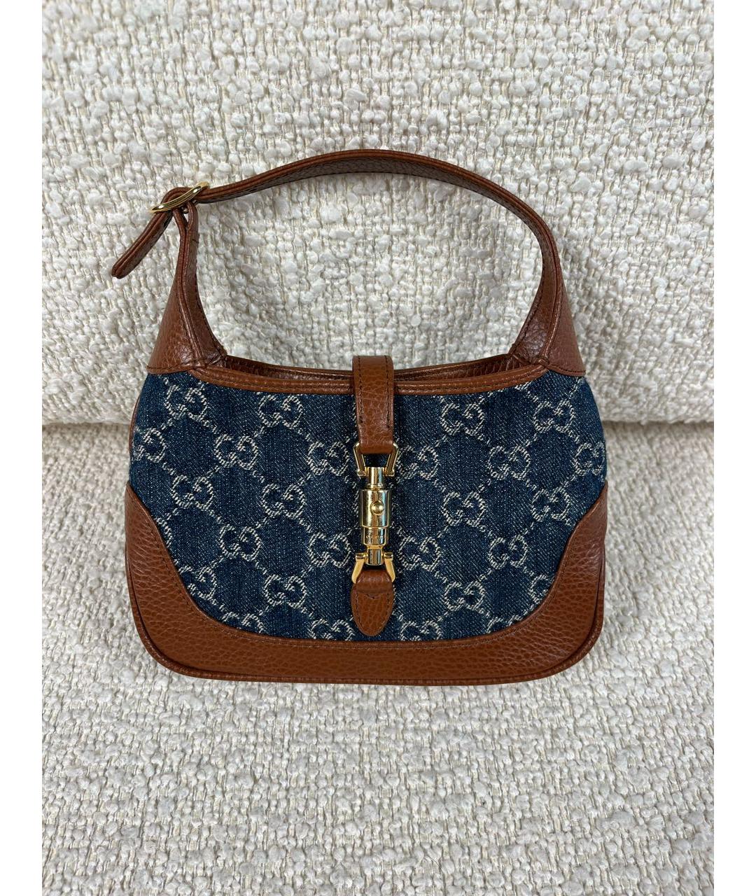 GUCCI Коричневая кожаная сумка с короткими ручками, фото 9