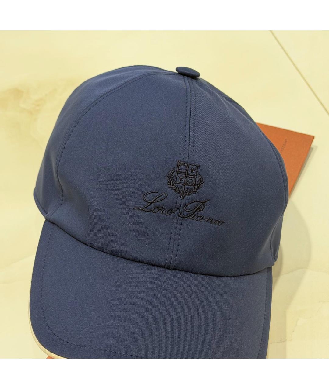 LORO PIANA Синяя кепка/бейсболка, фото 2