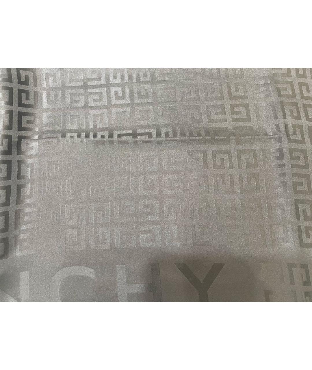 GIVENCHY Черный шелковый шарф, фото 2