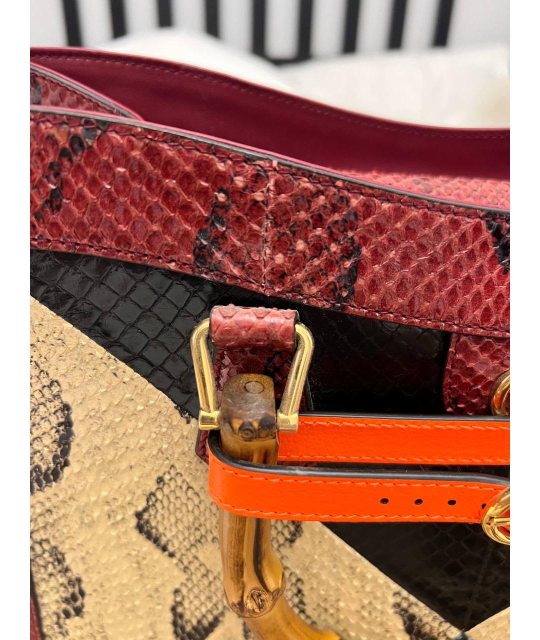 GUCCI Мульти сумка через плечо из экзотической кожи, фото 8