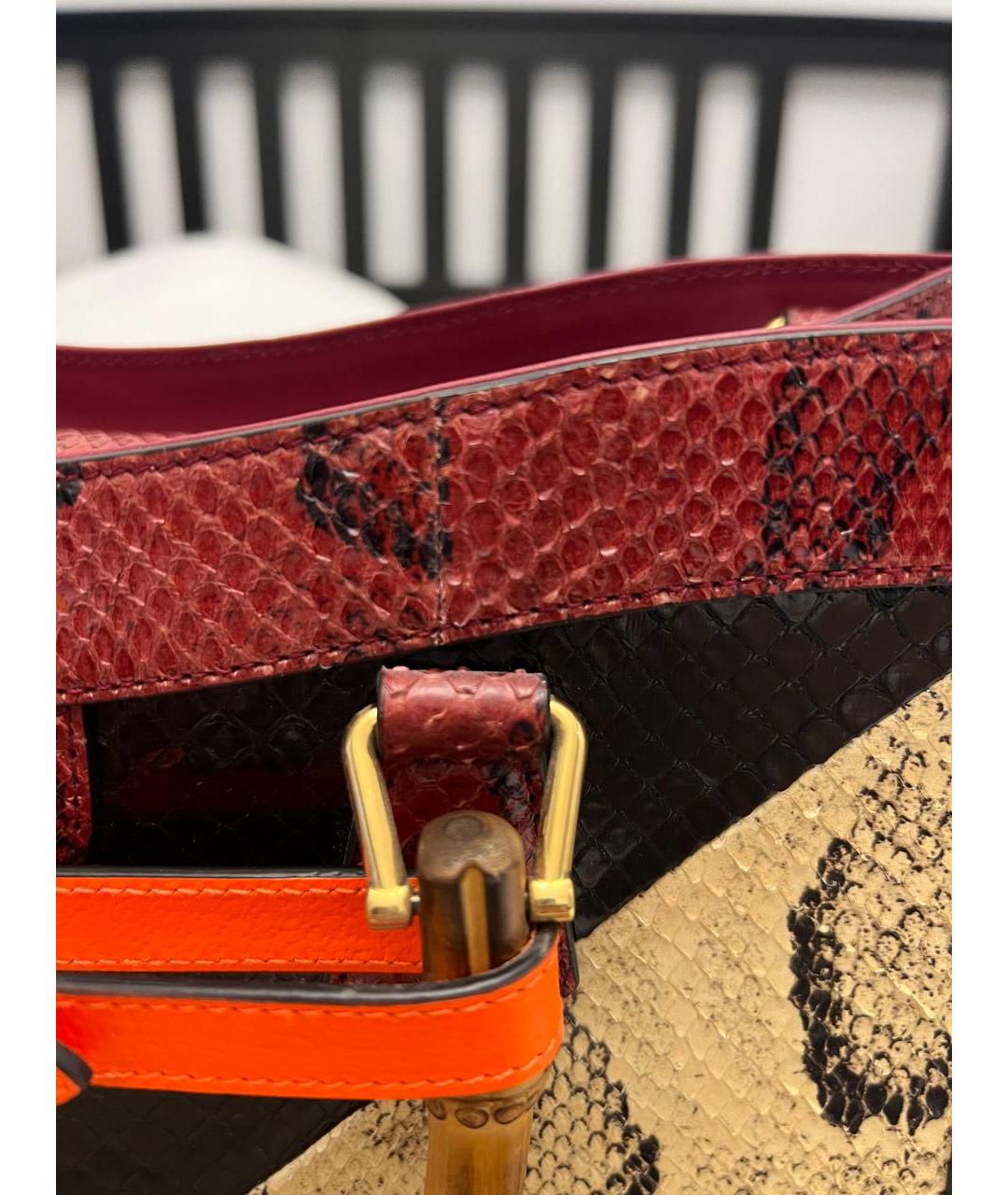 GUCCI Мульти сумка через плечо из экзотической кожи, фото 4