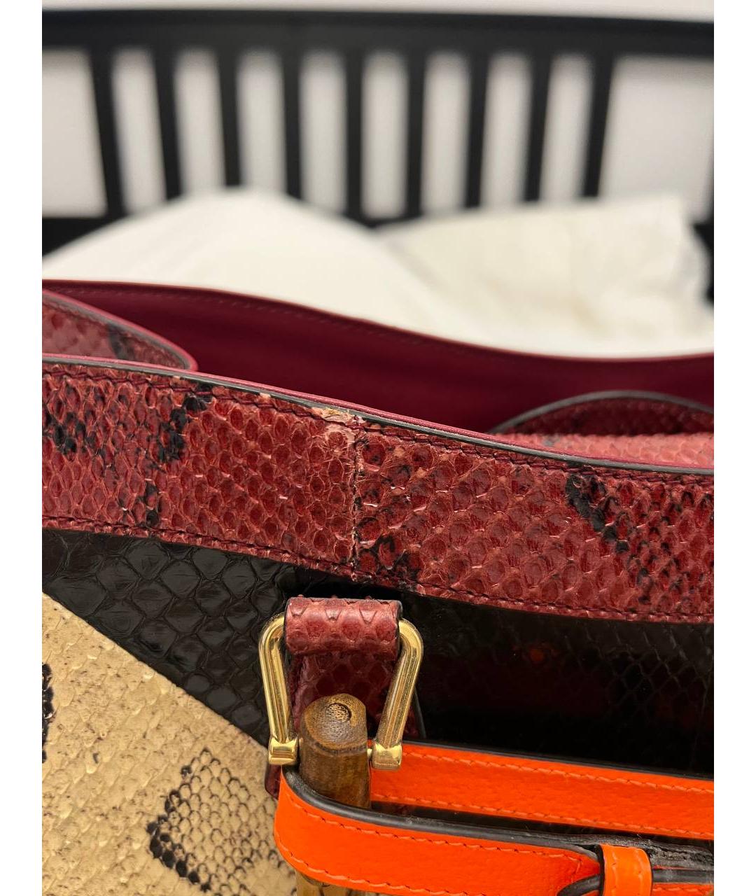 GUCCI Мульти сумка через плечо из экзотической кожи, фото 6