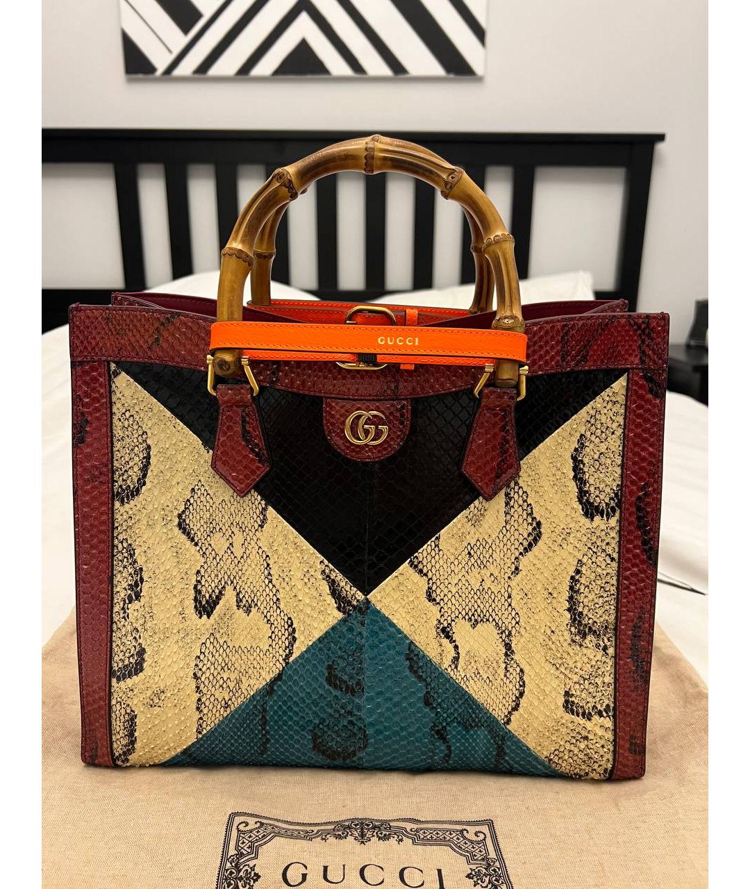 GUCCI Мульти сумка через плечо из экзотической кожи, фото 10