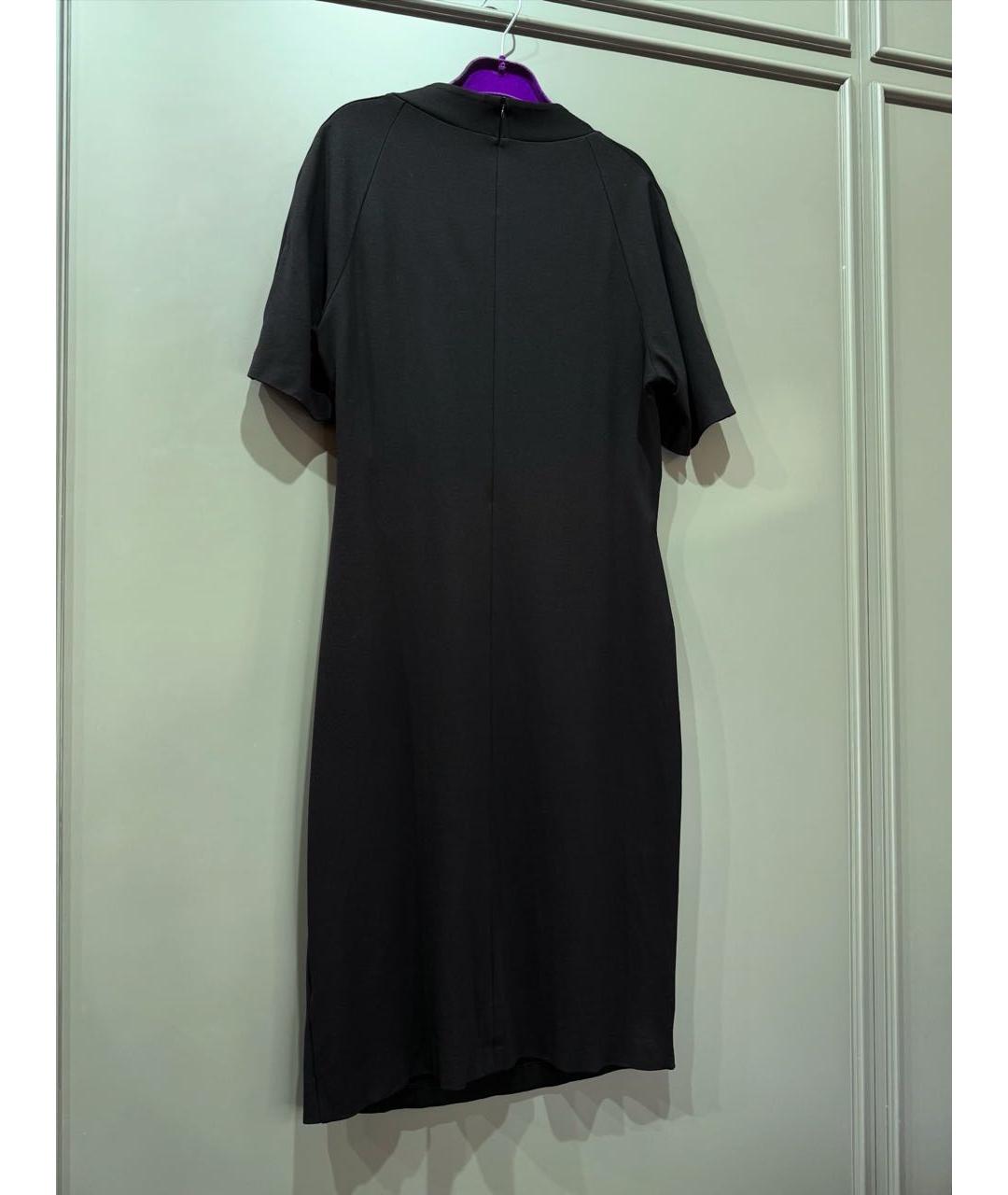 ESCADA Черное вискозное повседневное платье, фото 2