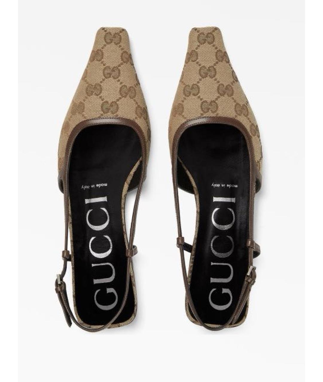 GUCCI Бежевые мюли, фото 8