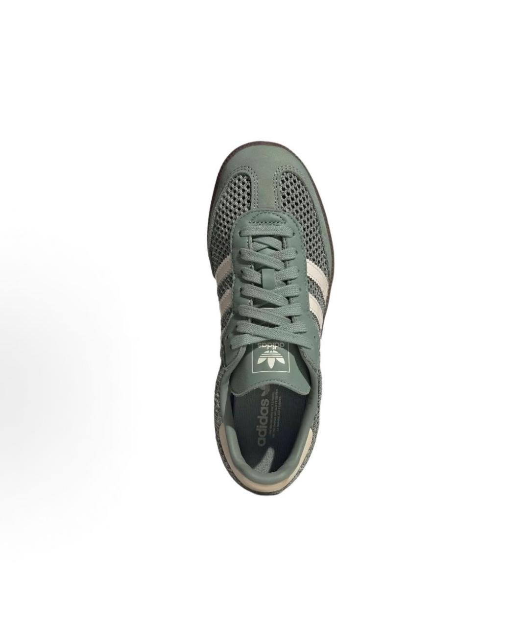 ADIDAS Зеленые кожаные кроссовки, фото 7