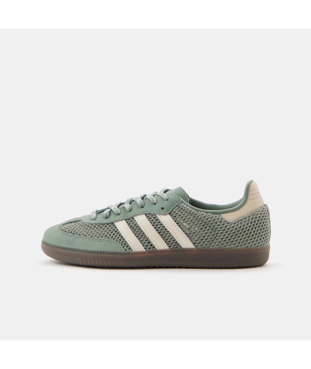 ADIDAS Зеленые кожаные кроссовки, фото 8