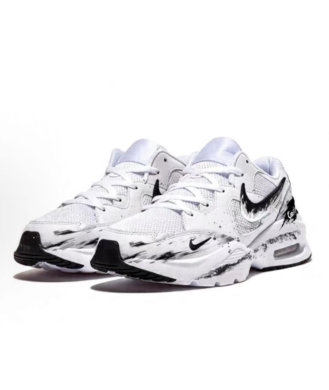 NIKE Белые кожаные низкие кроссовки / кеды, фото 3